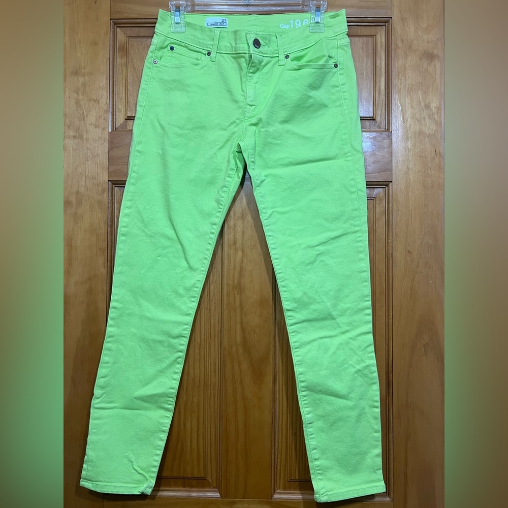 Gap 1969 Style Jeggings - Bright Neon Green - Size 27